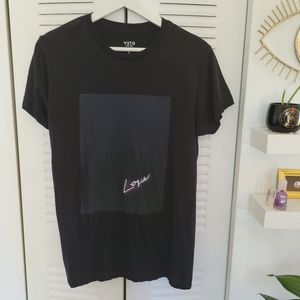 Vestige - Black on Black Geaphic Love Tee